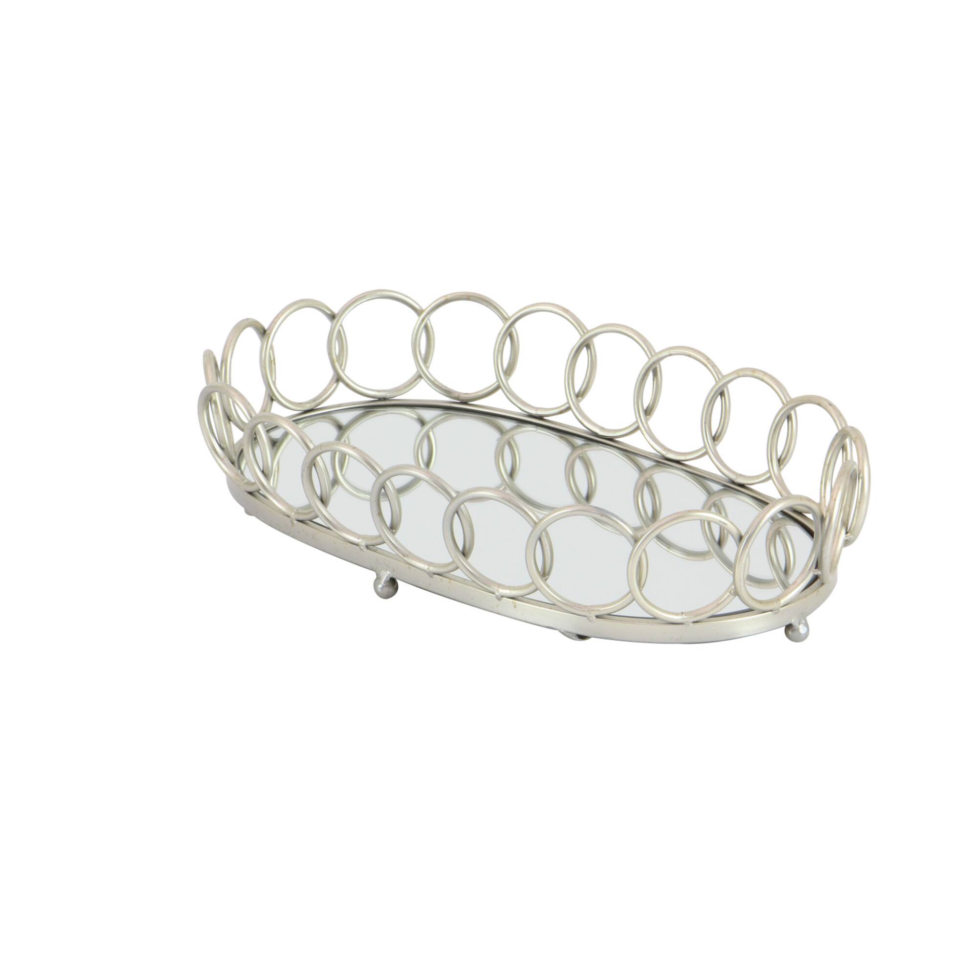 Silver Glam Tray Set